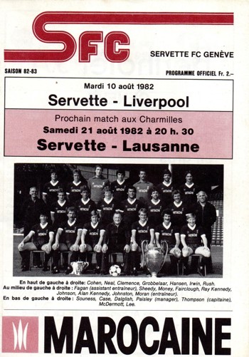 Match programme